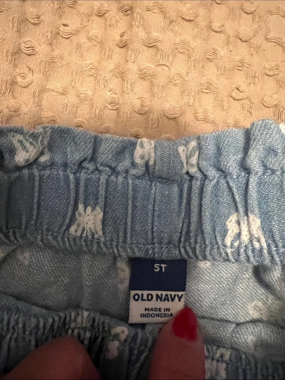 Old navy Girls Blue Butterfly Print Cargo Pants